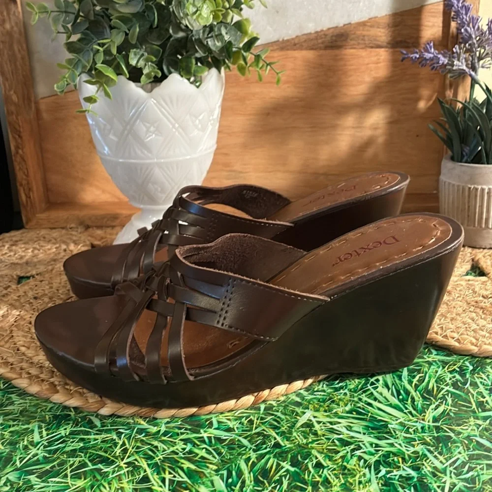 Dexter Brown Wedge Shoes